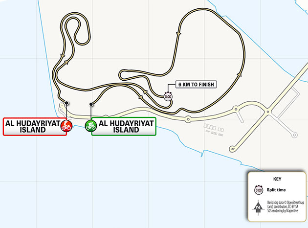 UAE Tpur stage 2 map